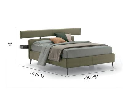 Letto Denver V-Nice giroletto altezza cm 25