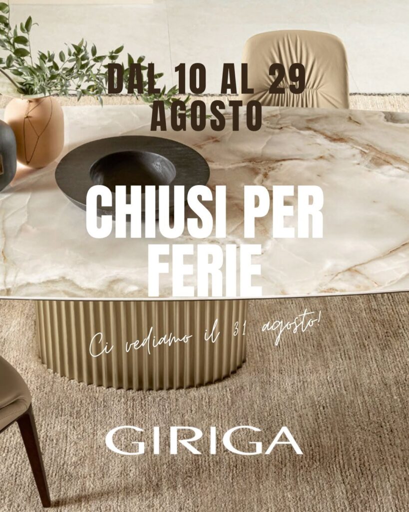 Chiuso per ferie Giriga